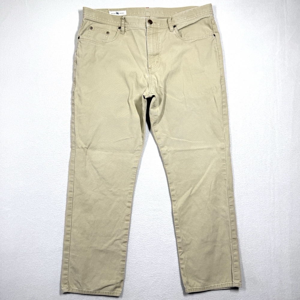 Onward Reserve Pants Mens 38x30 Five‎ Pocket Chino Cotton Stretch Straight Leg